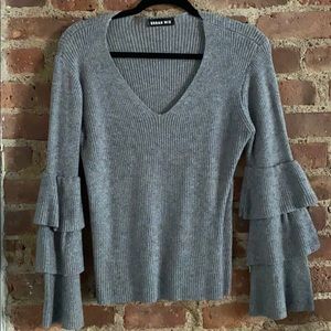 Exaggerated Bell Sleeve Sweater